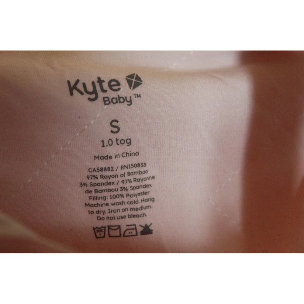 Kyte Baby Sleep Sack Sleeveless Pink Rayon of Bamboo Size S 1.0 Tog